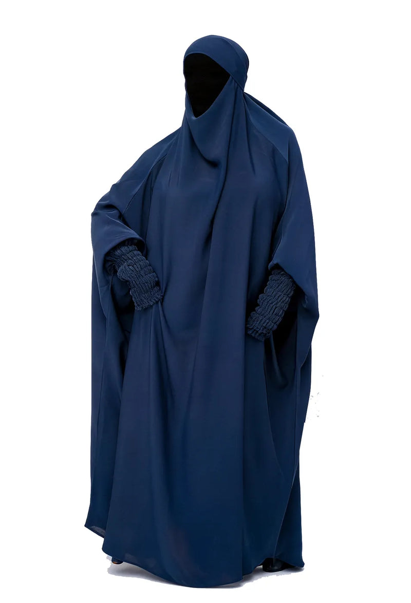 One Piece Full Length Jilbab / Prayer Abaya – Blue