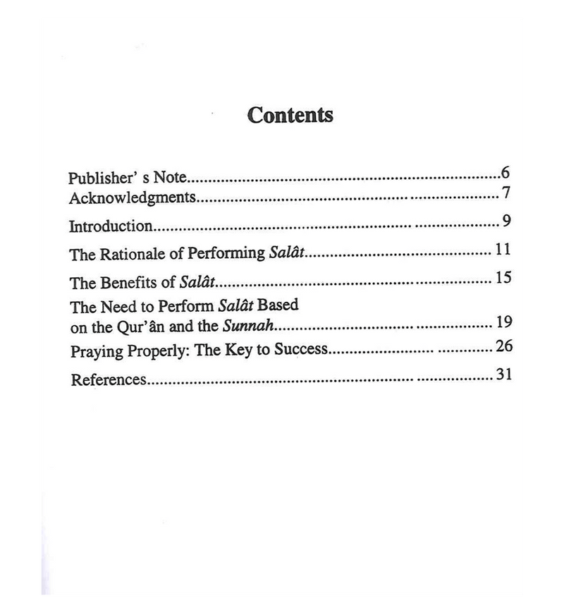 Rational and benefits of Salat - English