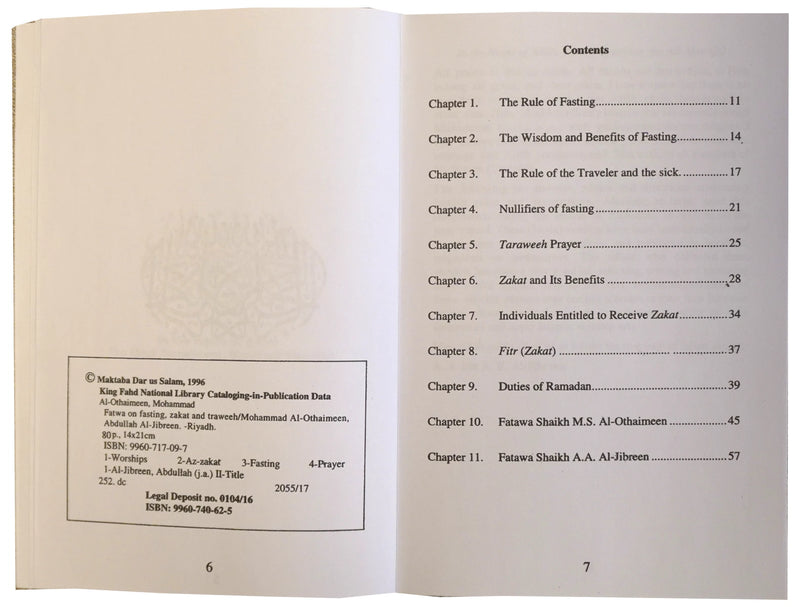 Fatwa on Fasting Zakat And Taraweeh