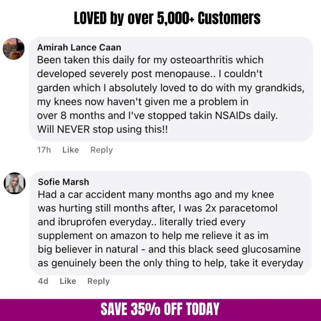 Black Seed Oil & Natural Glucosamine Capsules