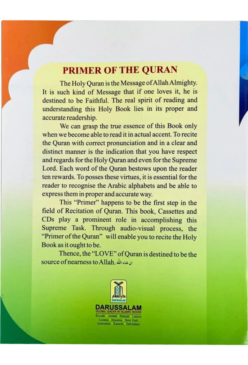Primer of the Qur’an – Learn Arabic Letters & Basic Qira’ah (Darussalam) Qaida