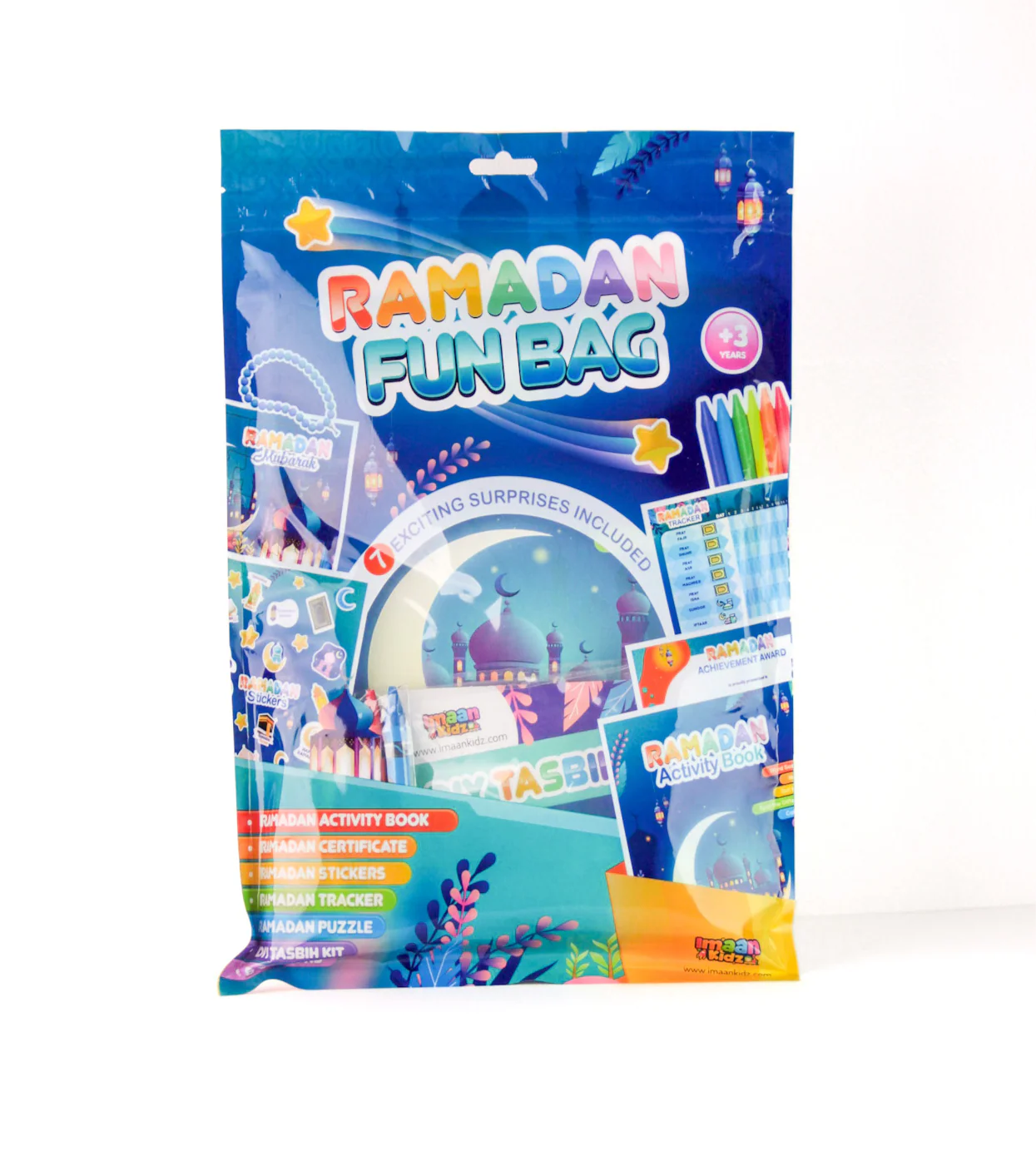 Ramadan Fun Bag – Blue | Kids Islamic Activity & Gift Set