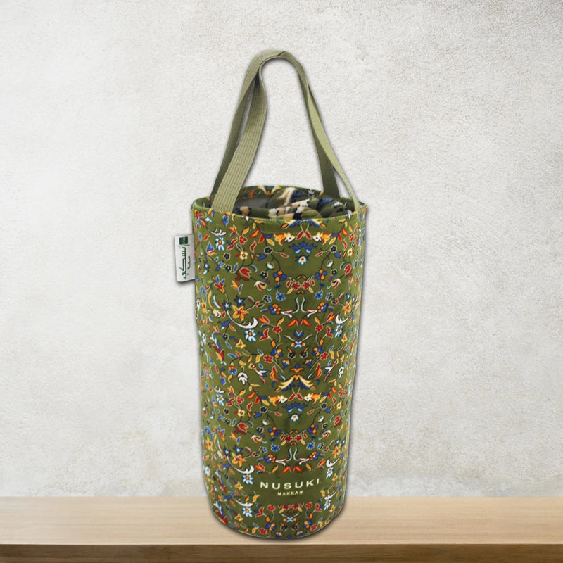 Rawdat Nusuki Prayer Mat-Janamaz With Handbag