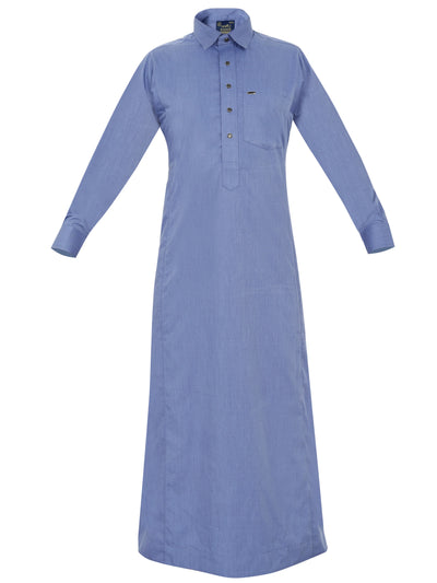 Saudi Shirt-Style Thobe – Modern Fit Traditional Men’s Islamic Wear