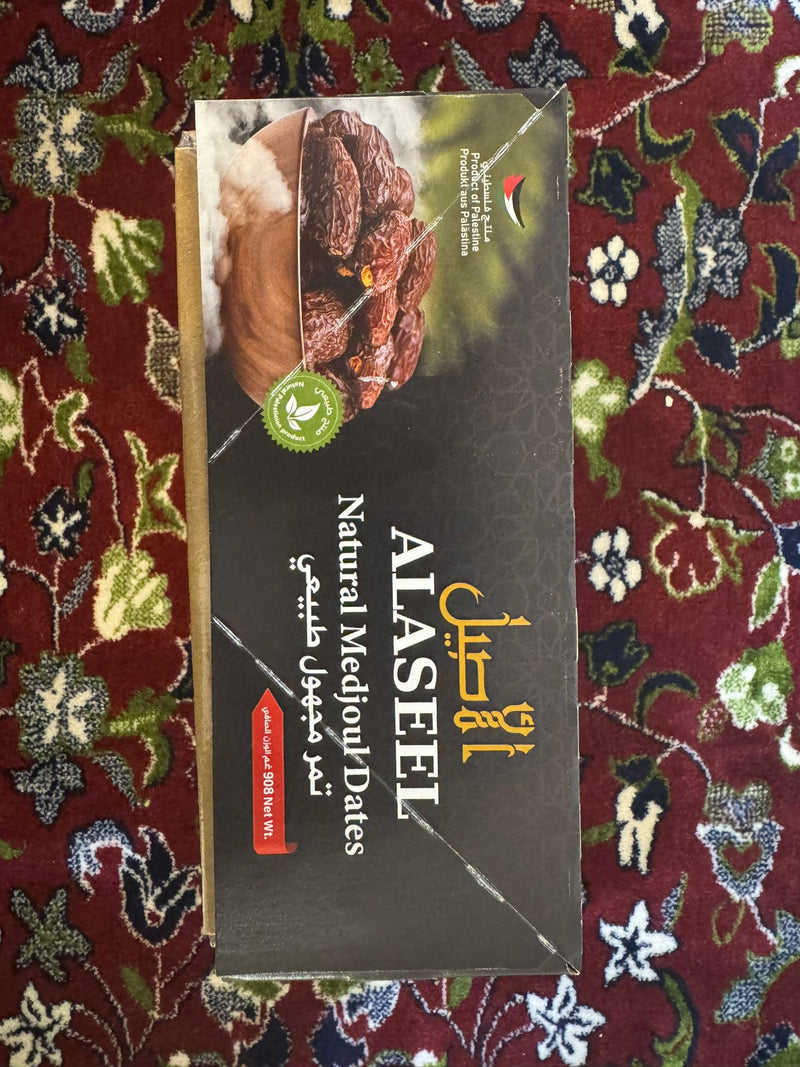 AL ASEEL Natural Medjoul Dates – Premium (908g) | Product of Palestine