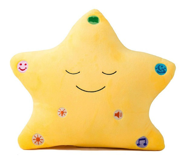 My Dua’ Pillow™ – Soft Islamic Bedtime Pillow with Light & Sound (Yellow)