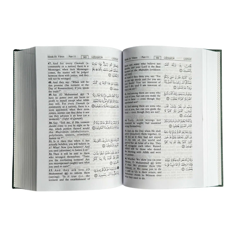 Interpretation of the meaning of the Noble Quran - Side-By-Side English