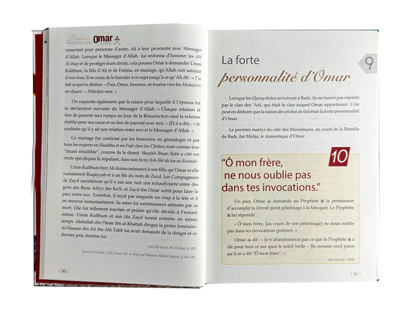 Précieuses Histoires sur Omar Ibn Al-Khattab (R.A) - page intérieure