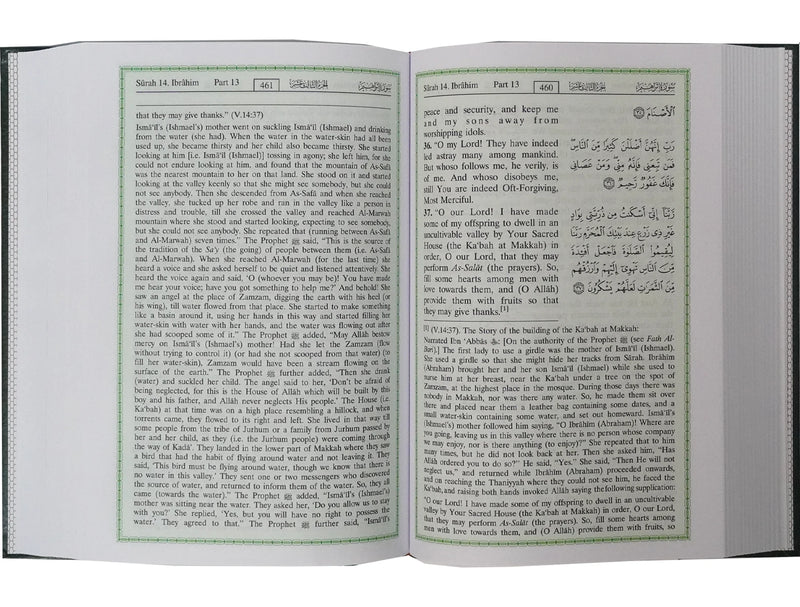 Interpretation of the Meanings of The Noble Quran (English) 17x24 by Dr. Mohammad Muhsin Khan