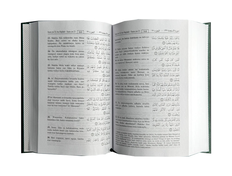 Noble Quran with Swahili Translation