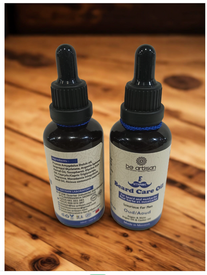 “Oud and Argan Beard Oil 50ml – natural Moroccan beard oil for men with oud fragrance”