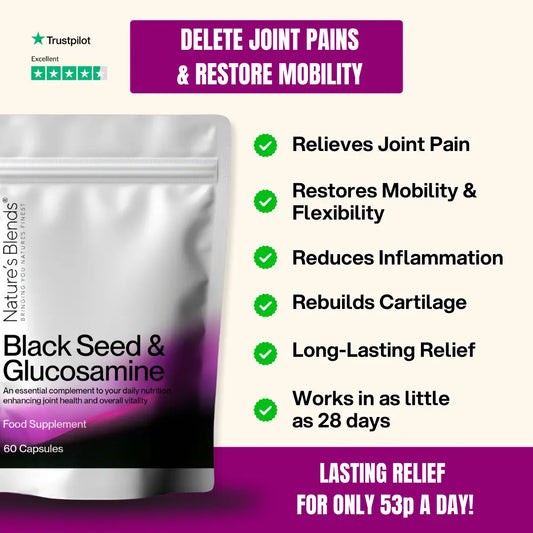 Black Seed Oil & Natural Glucosamine Capsules