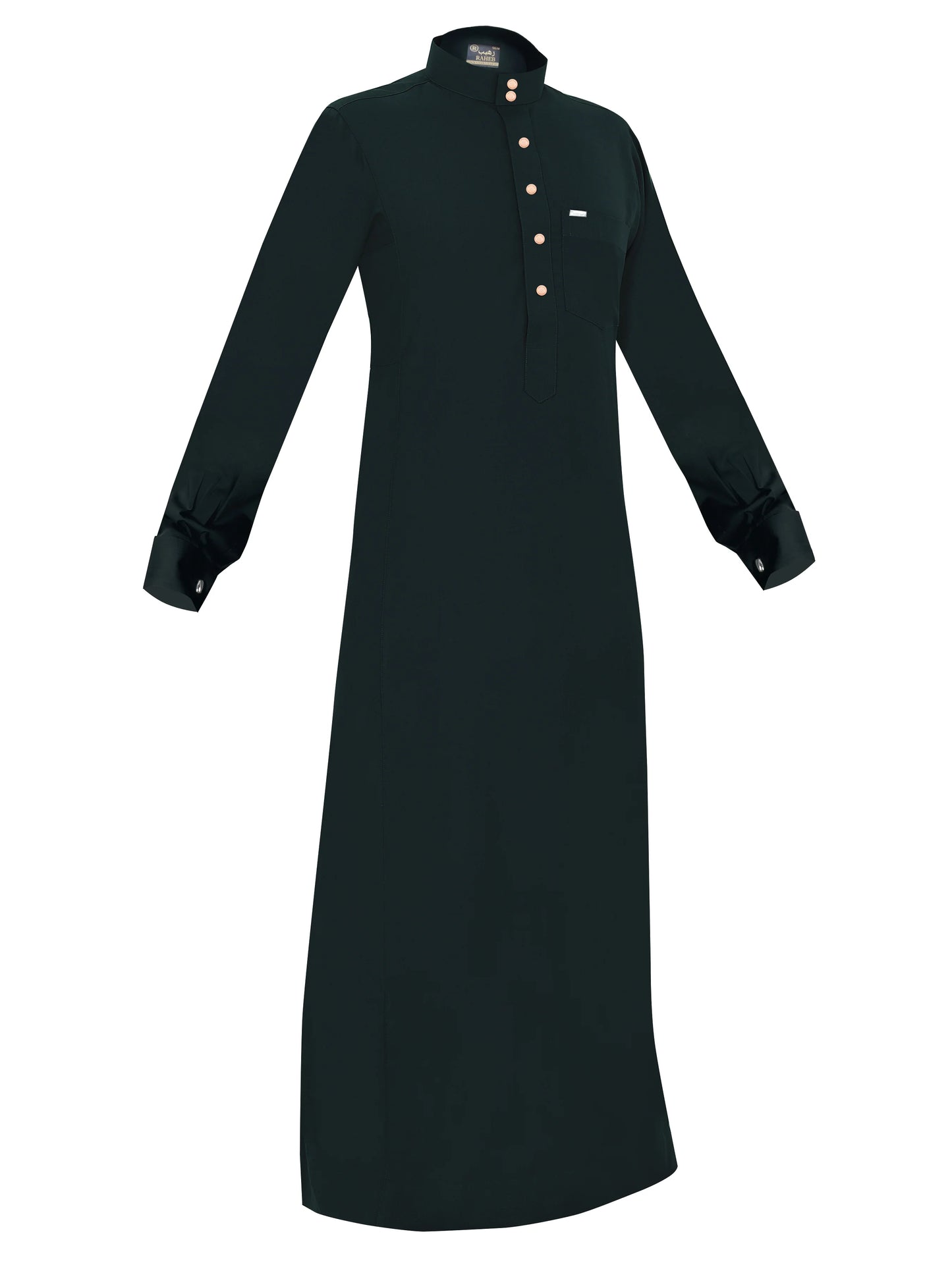 Cufflink Thobe – Premium Traditional Arabian Thawb (Military Green)