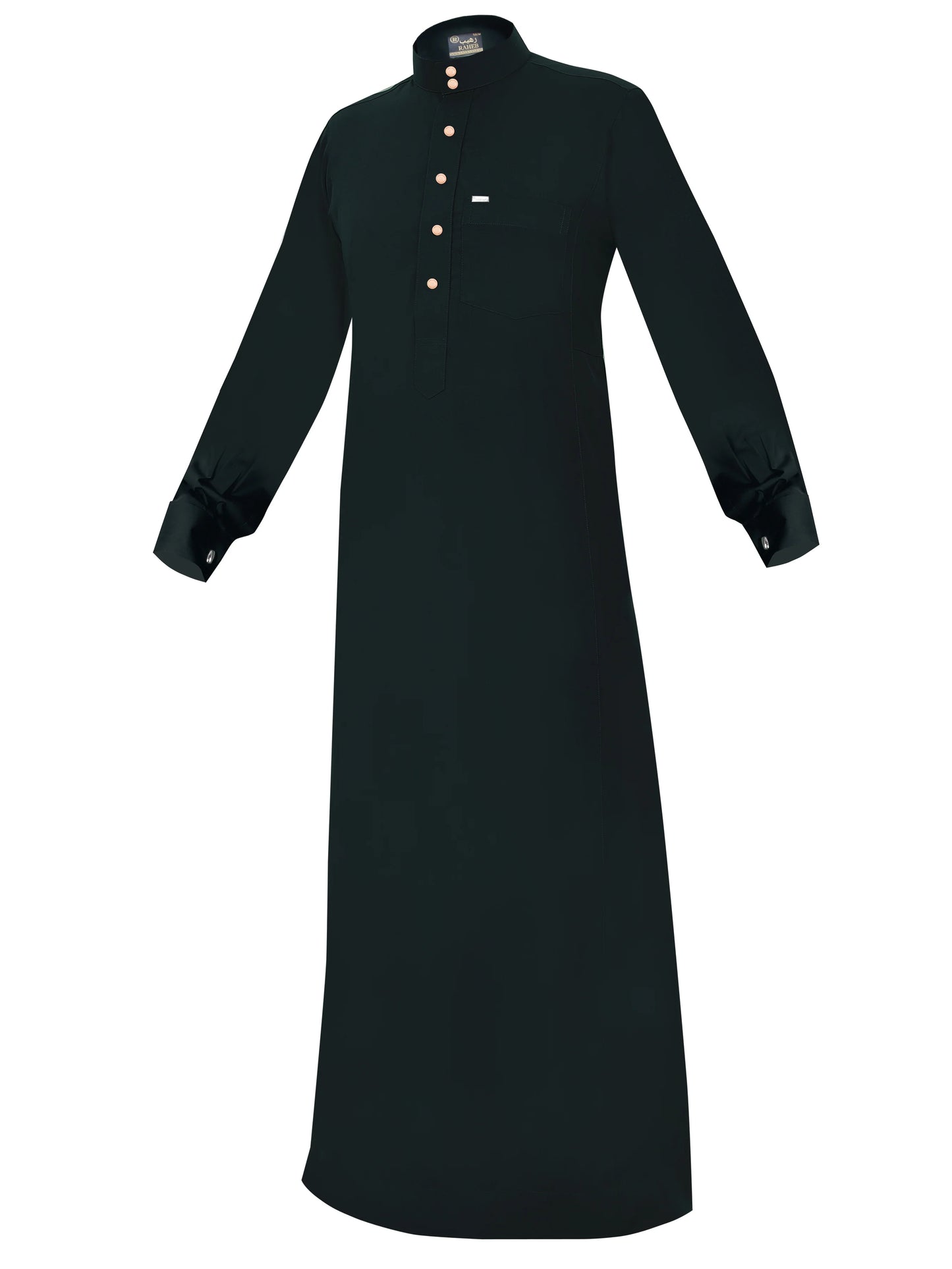 Cufflink Thobe – Premium Traditional Arabian Thawb (Military Green)