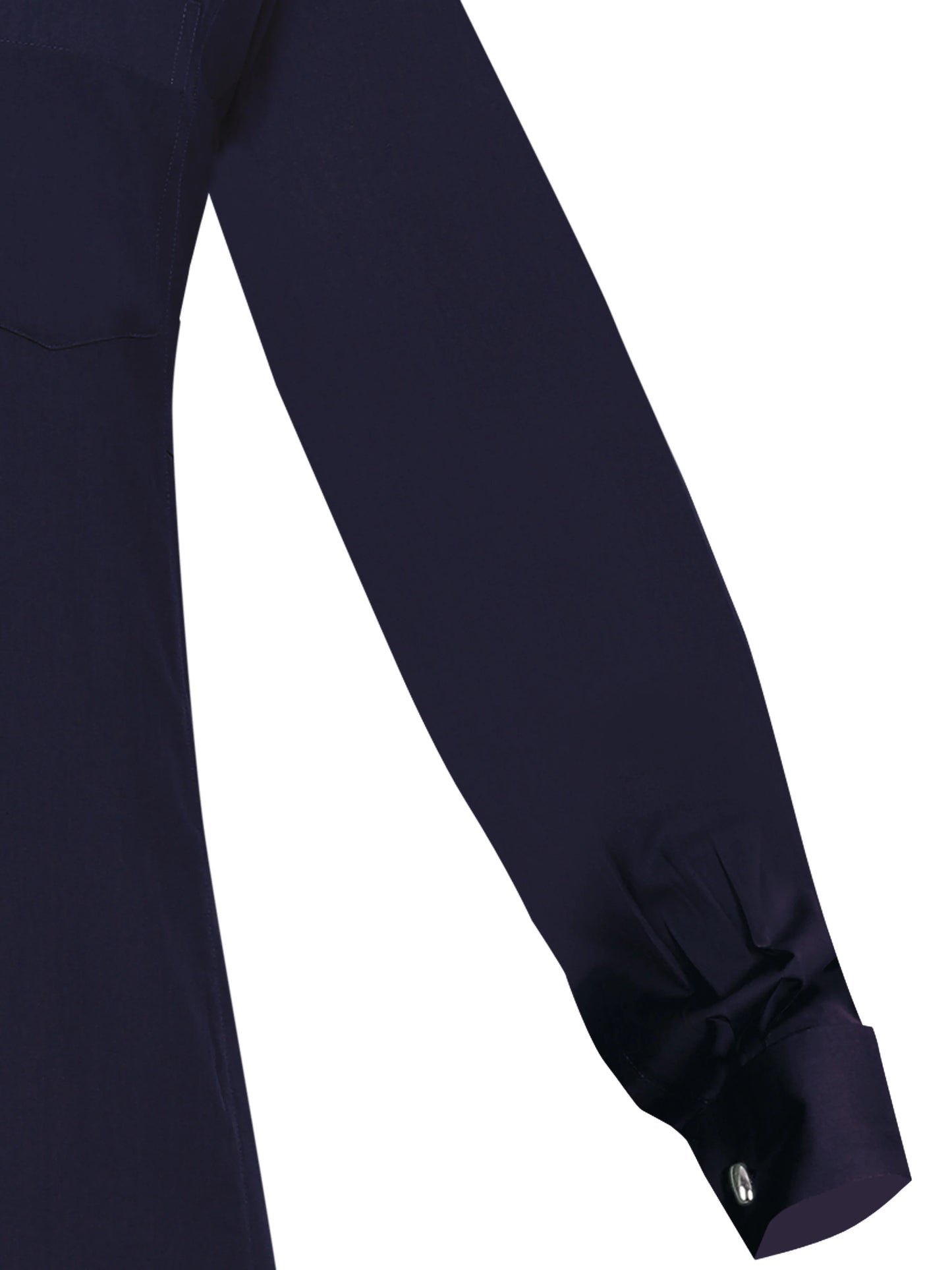 Cufflink Thobe – Traditional Arabian Garment with Cufflink Sleeves (Navy Blue)