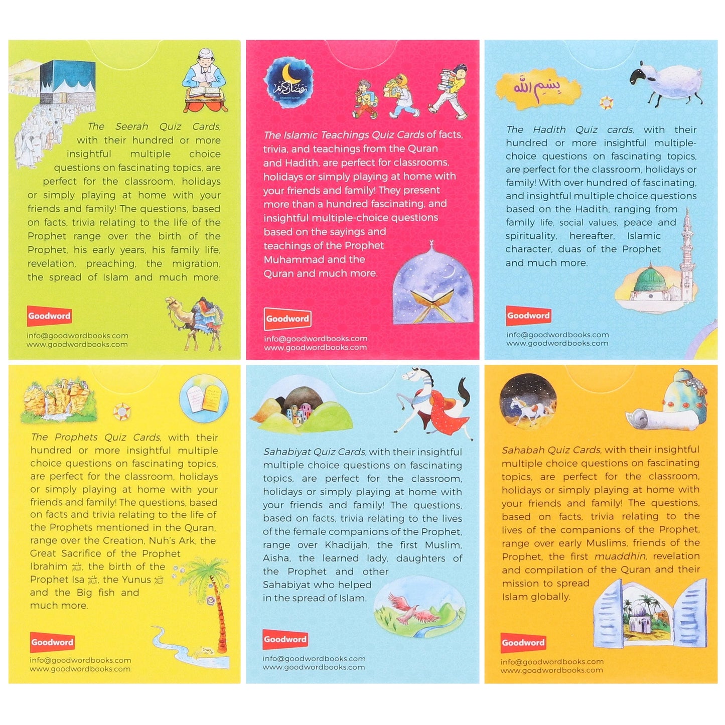 My First Quran Quiz Collection (6 Pack Set) Red