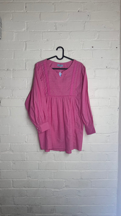 Rose Pink Modest Kurti Top
