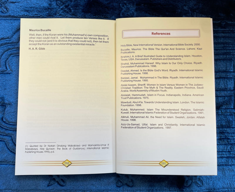 Christianity and Islam: According to the Bible and the Quran