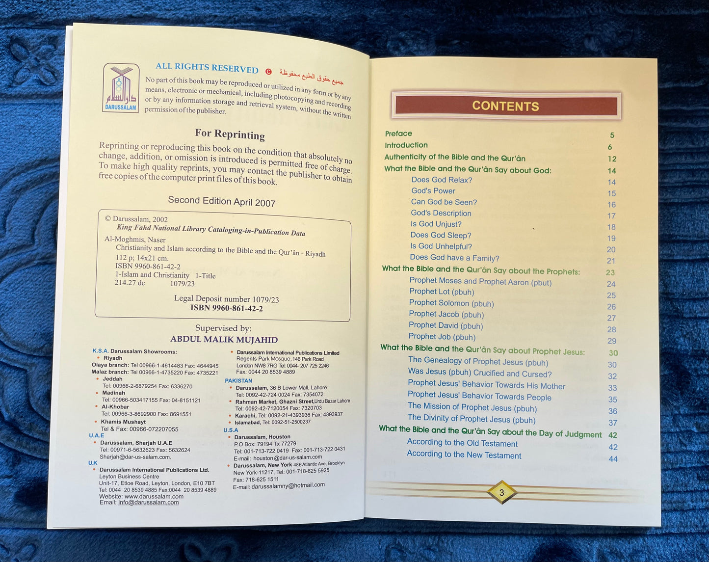 Christianity and Islam: According to the Bible and the Quran