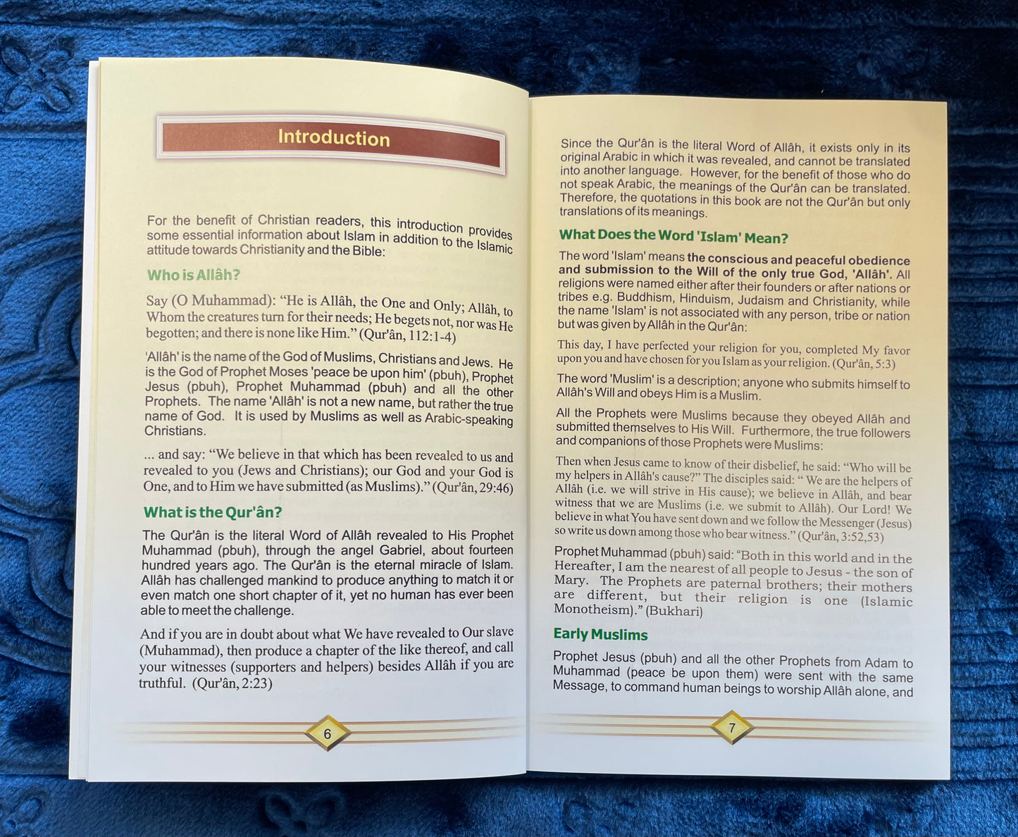 Christianity and Islam: According to the Bible and the Quran