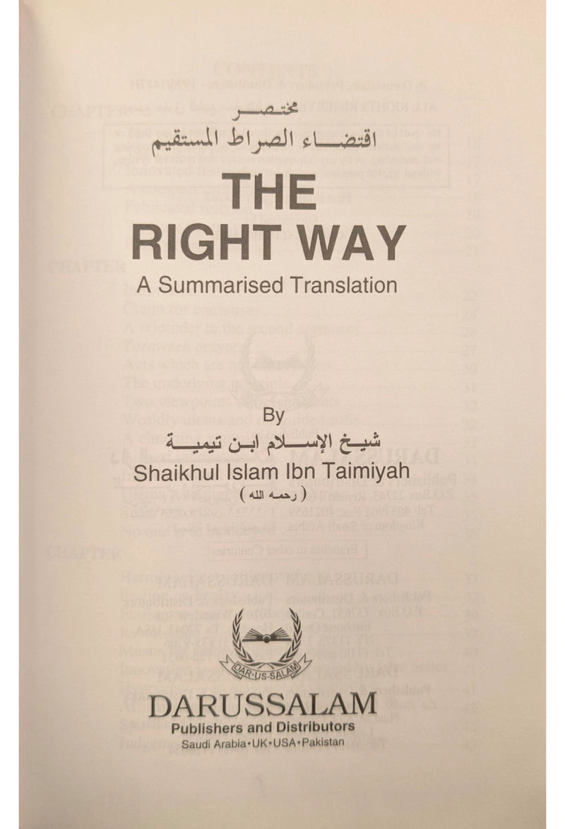 The Right Way - English