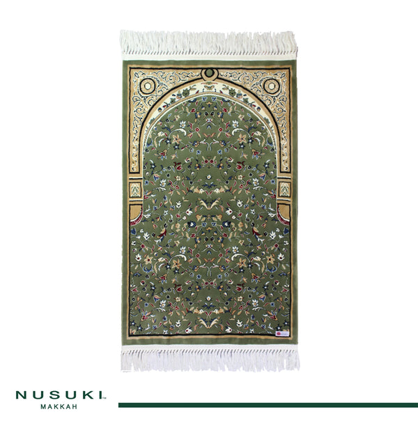 Rawdat Nusuki Prayer Mat-Janamaz With Handbag