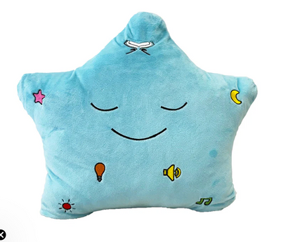 My Dua’ Pillow™ – Soft Islamic Bedtime Pillow with Light & Sound (Blue)