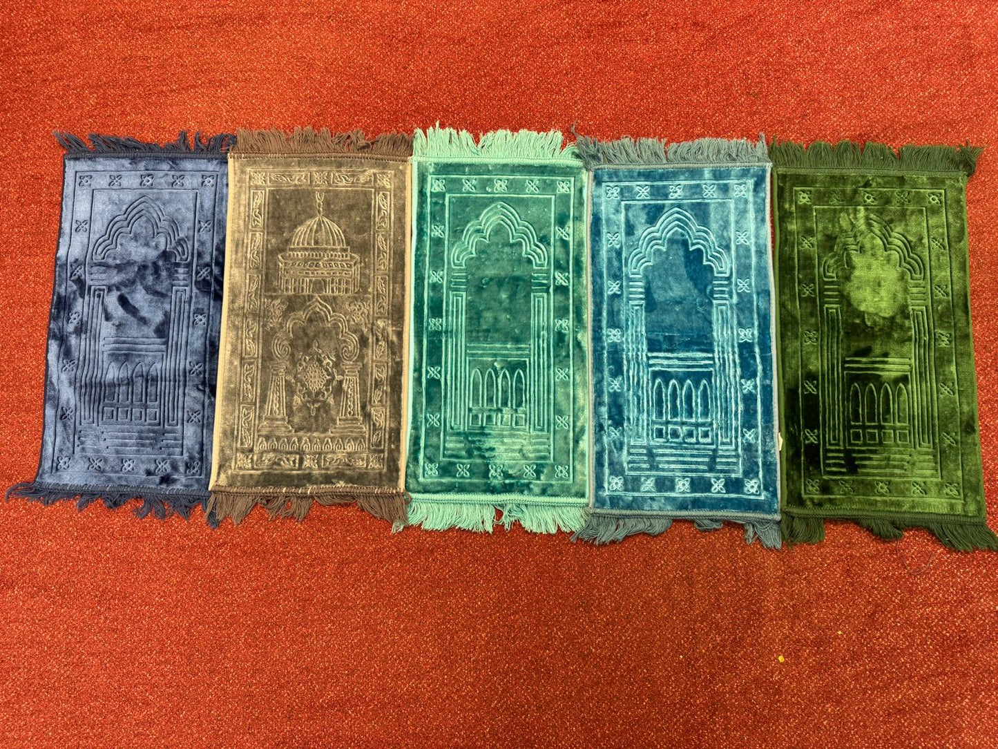 Kids Velvet Prayer Mat 64 × 35 cm
