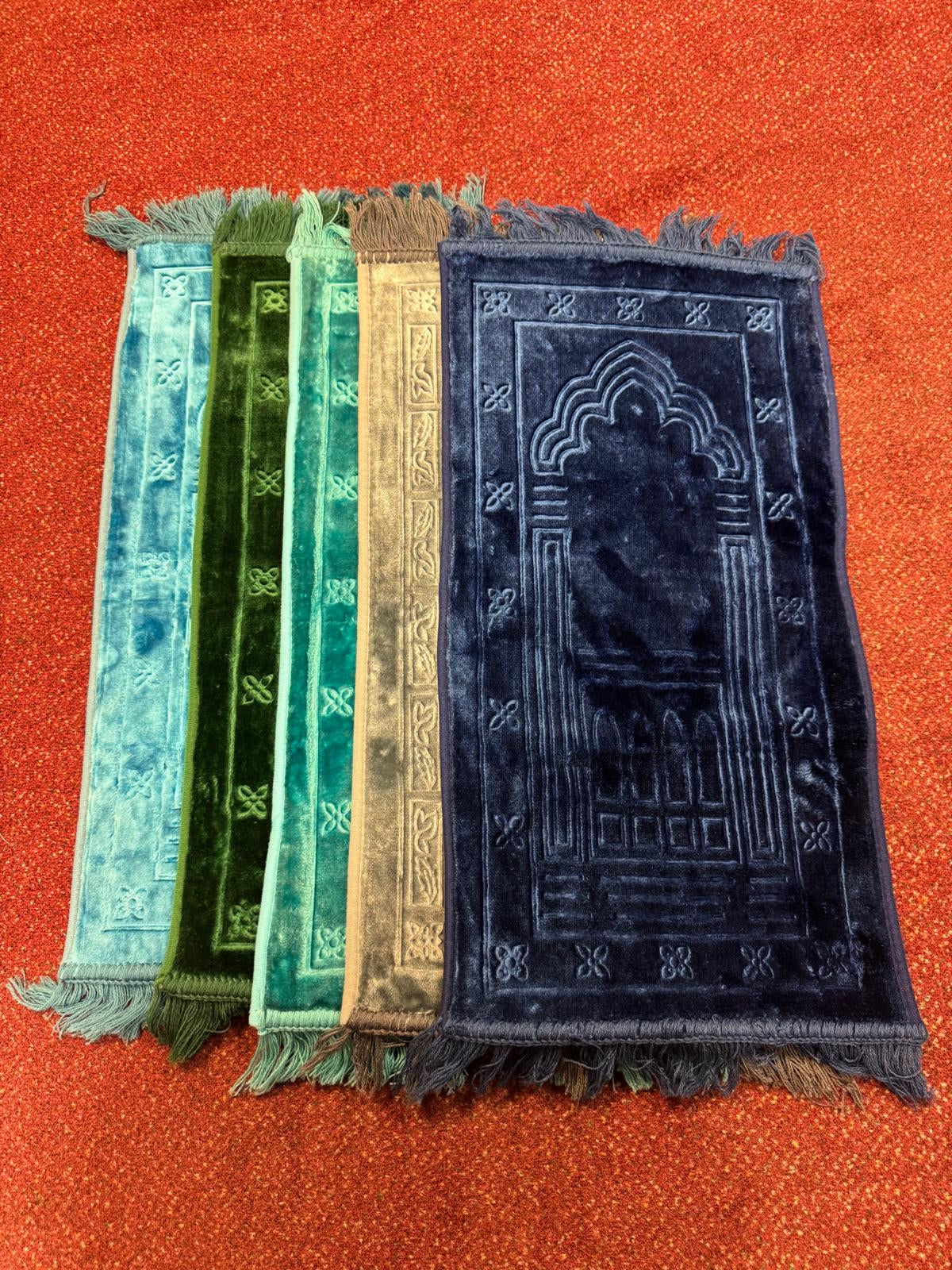 Kids Velvet Prayer Mat 64 × 35 cm