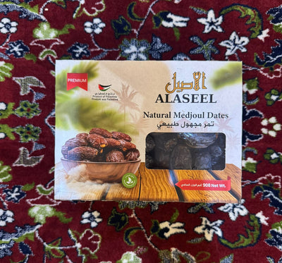 AL ASEEL Natural Medjoul Dates – Premium (908g) | Product of Palestine