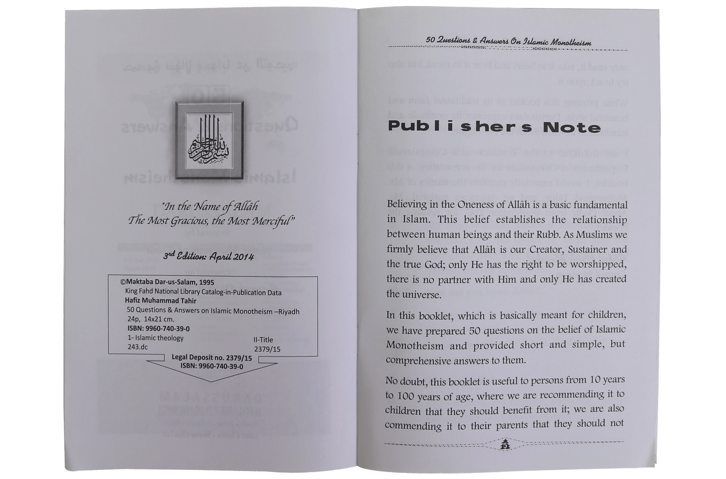 50 Questions & Answers on Islamic Monotheism