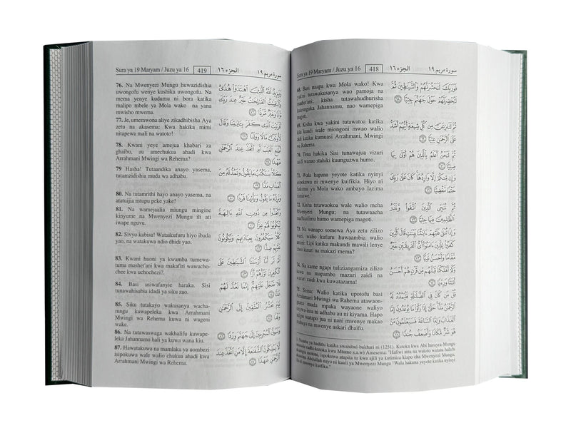 Noble Quran with Swahili Translation