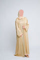 Luxury Four Piece Abaya Set – Soft Honey Gold