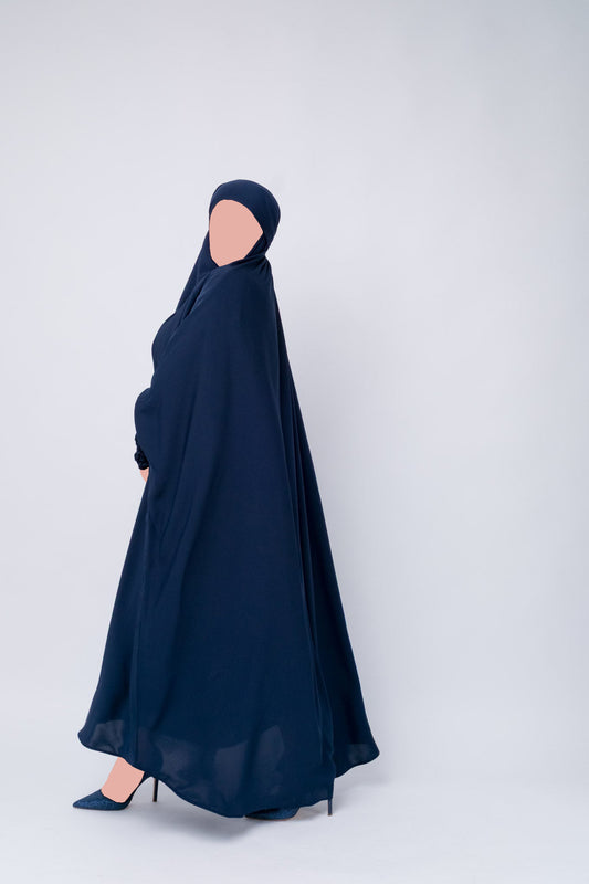 One Piece Full Length Jilbab / Prayer Abaya – Blue