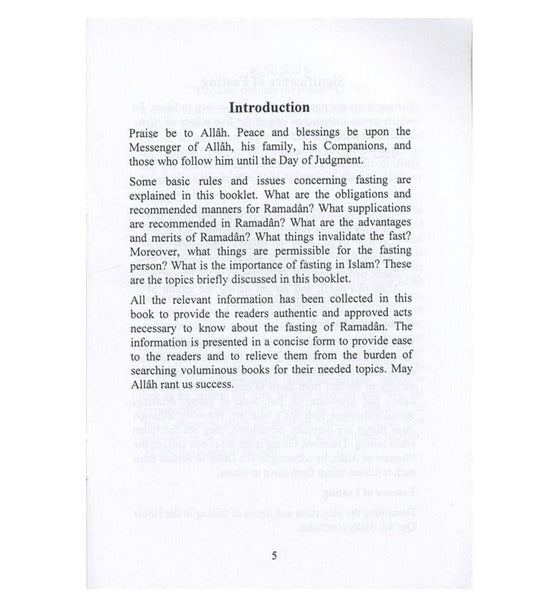 Ramadan Rules and related Issues