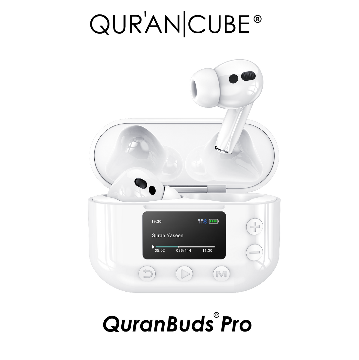 Quran Buds Pro (by Quran Cube) - Islamic Wireless Earphones Full Quran Bluetooth