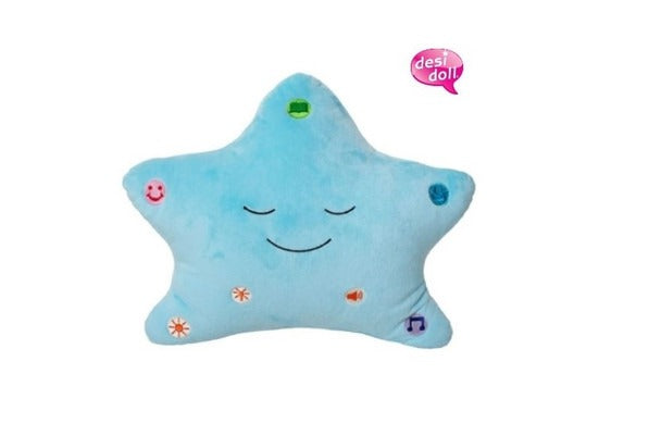 My Dua’ Pillow™ – Soft Islamic Bedtime Pillow with Light & Sound (Blue)