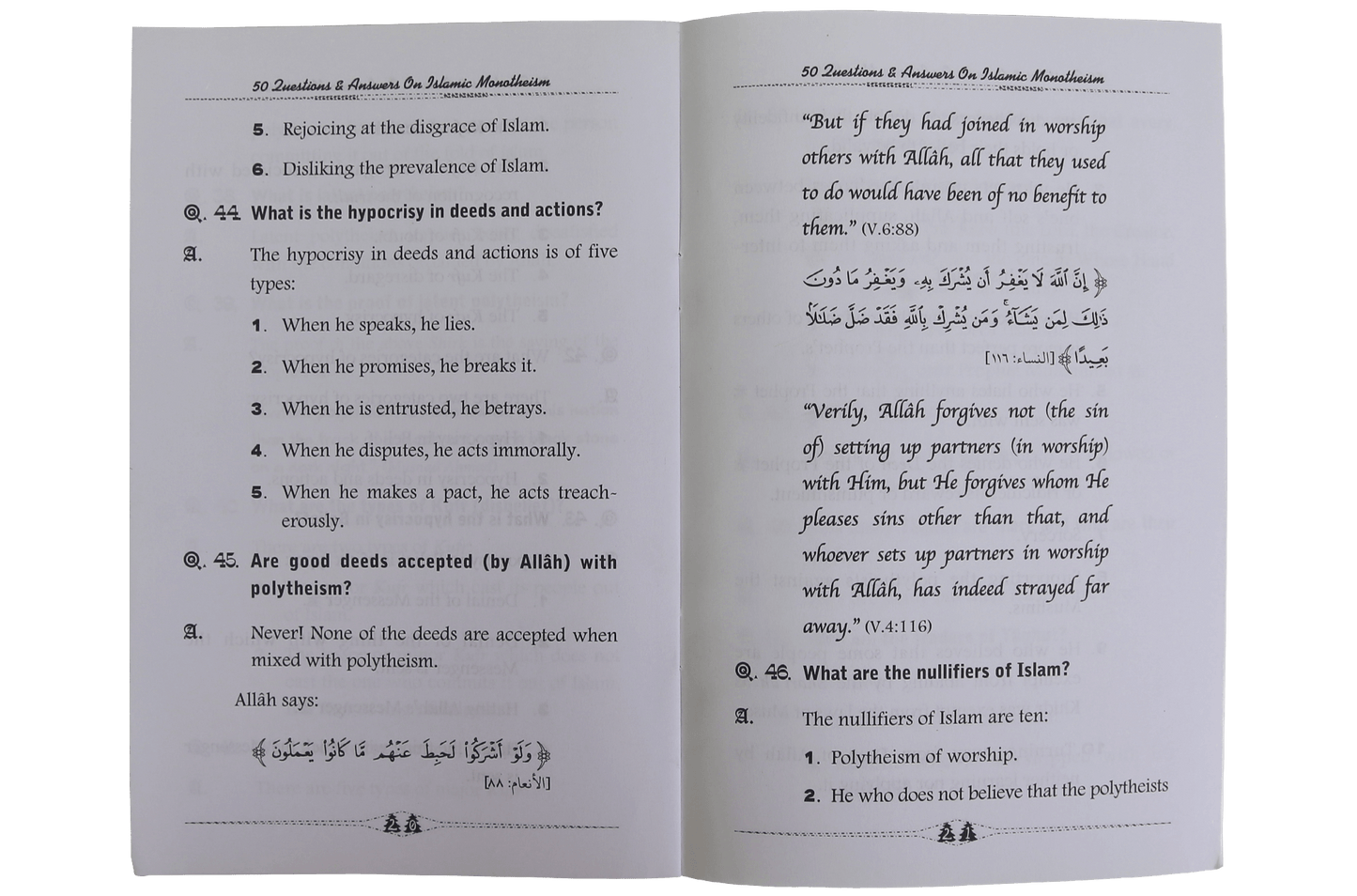 50 Questions & Answers on Islamic Monotheism